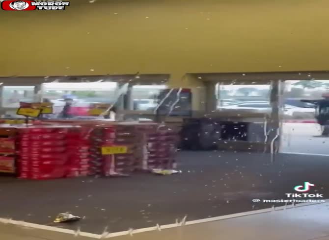 Video :After being apprehended, a thief causes mayhem in a Walmart